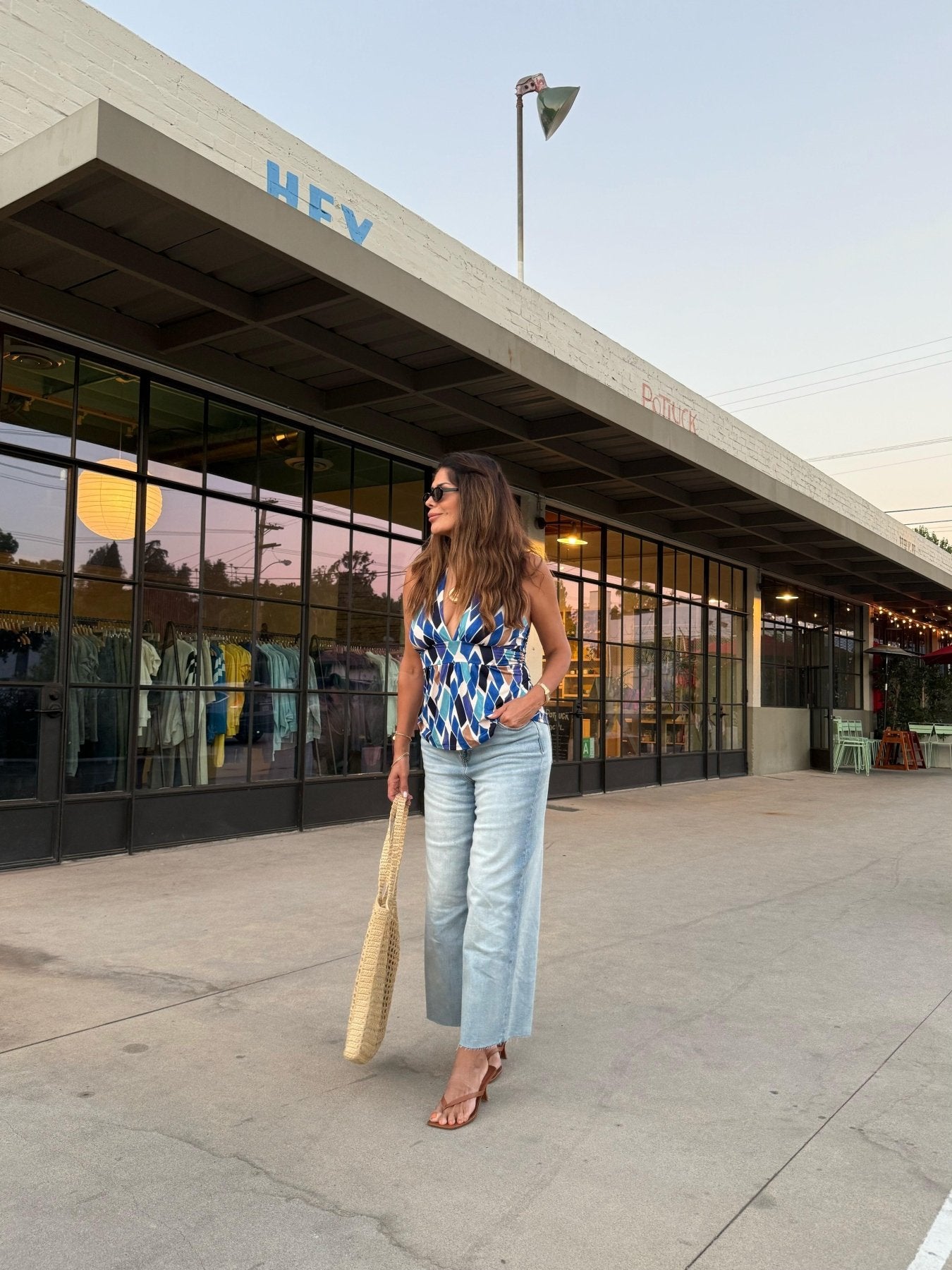 Hidden Jeans Nori High Rise Cropped Wide Leg- Light Wash