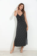 Lolita Stretch Front Tie Midi Dress-BEST SELLER