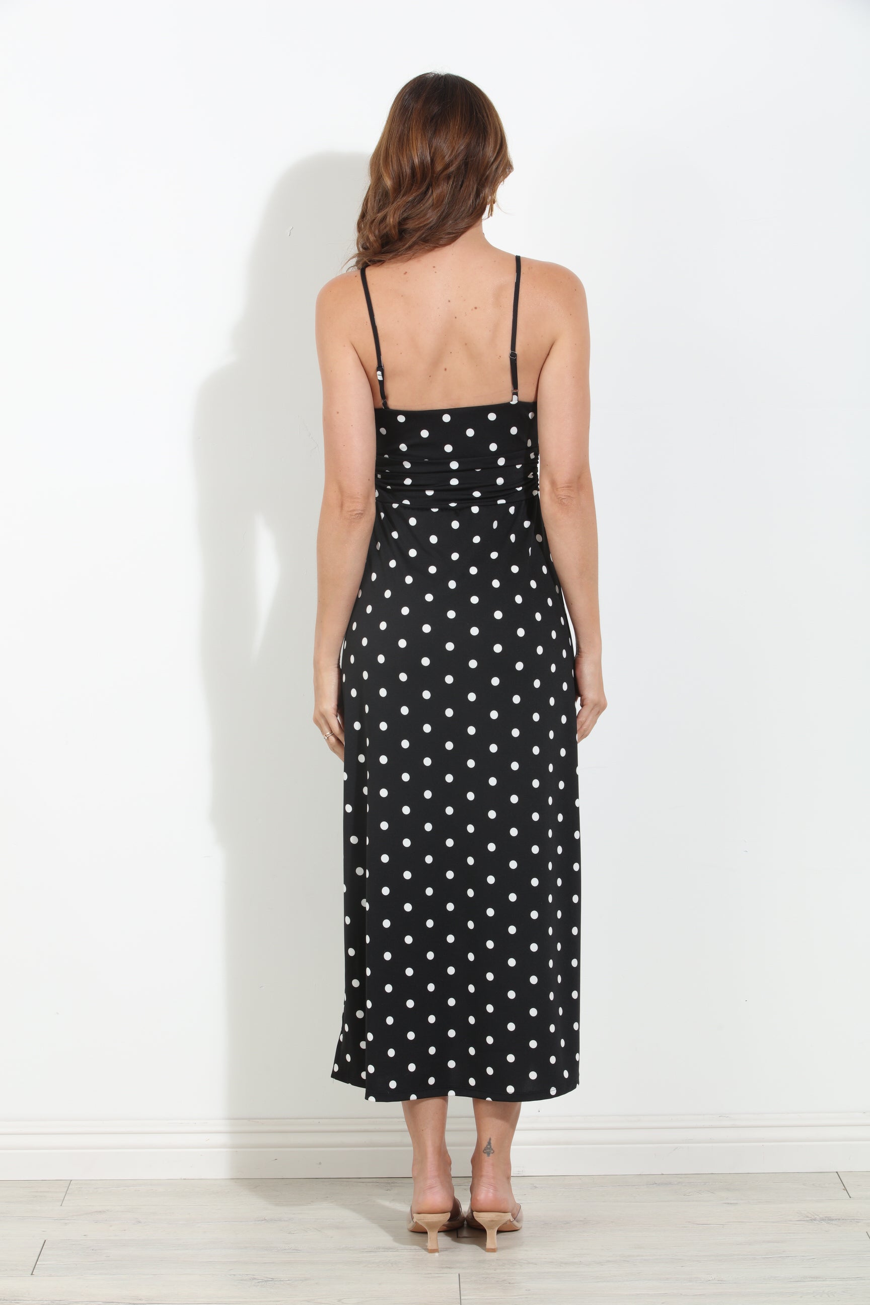 Lolita Stretch Front Tie Midi Dress-BEST SELLER