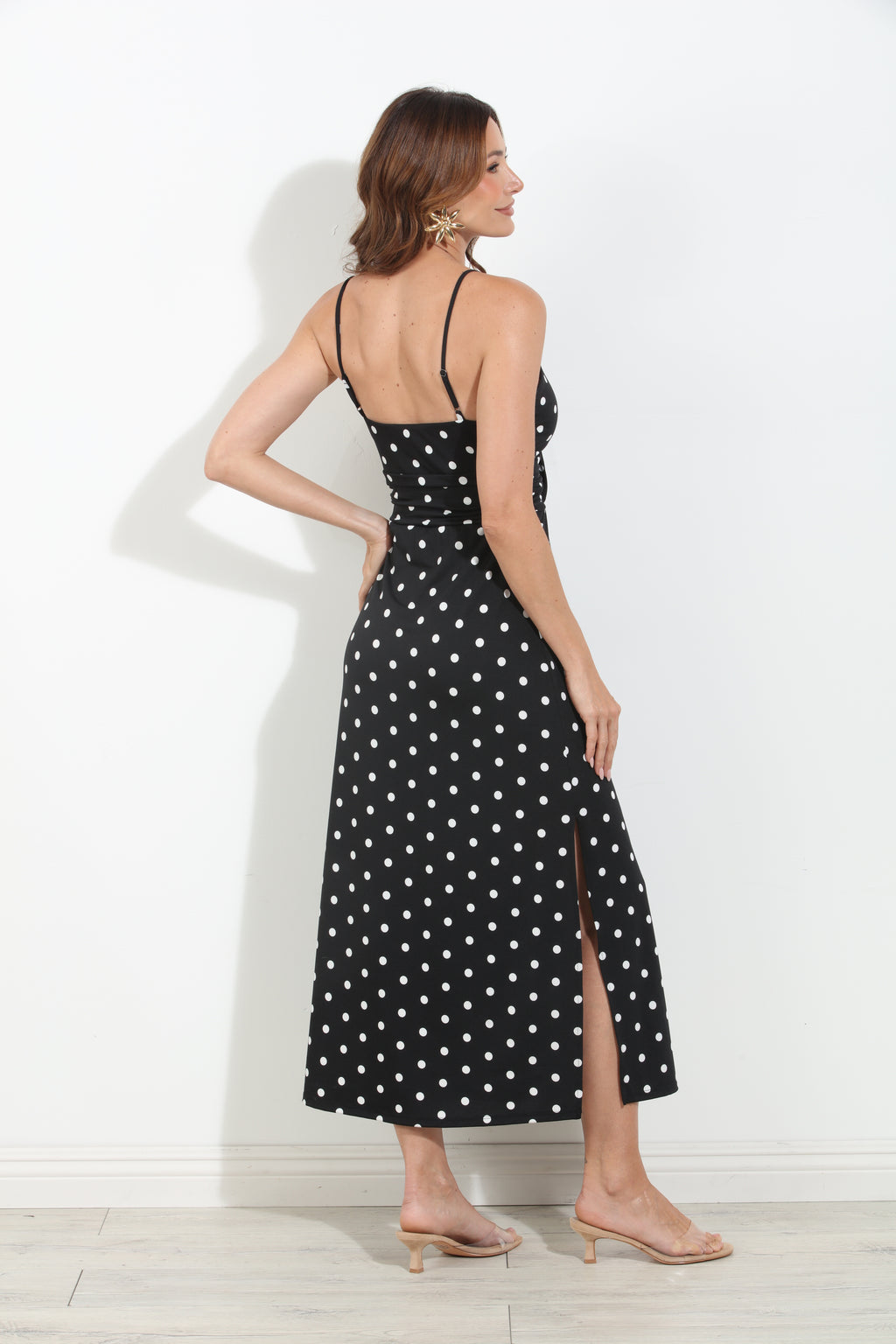 Lolita Stretch Front Tie Midi Dress-BEST SELLER