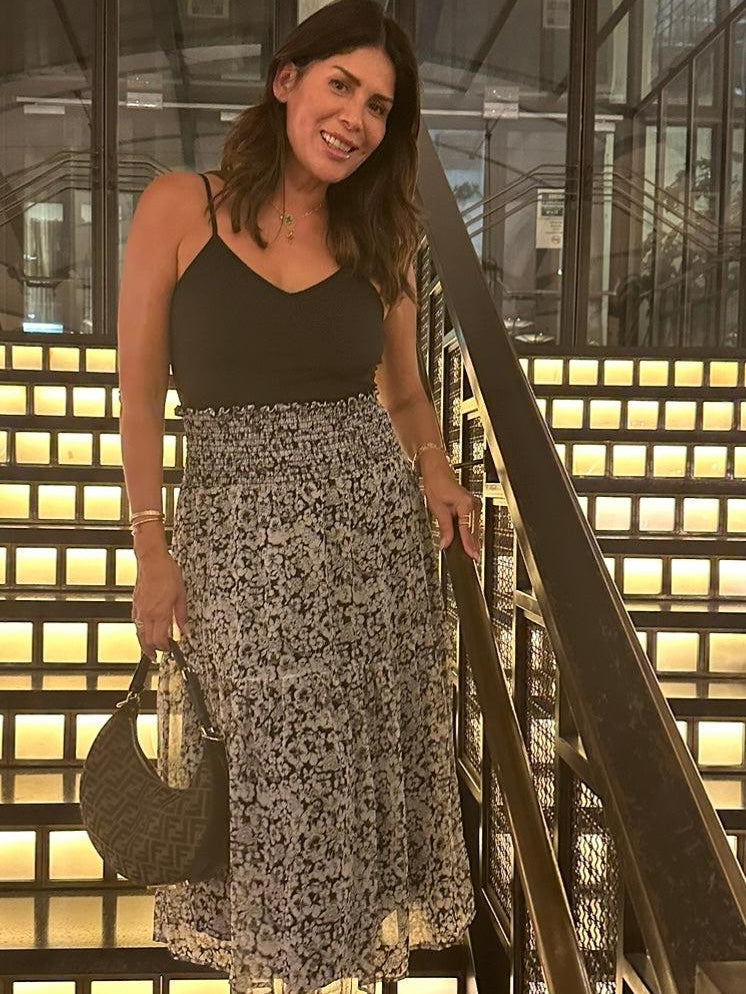 Vicky Chiffon Midi Skirt-FINAL SALE