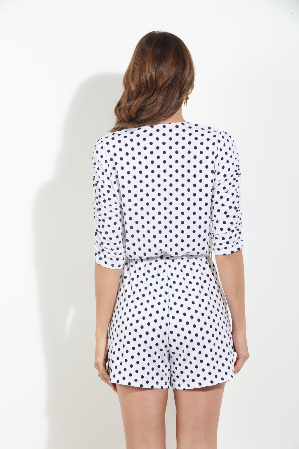 Betty Shirred Sleeve Romper-BEST SELLER