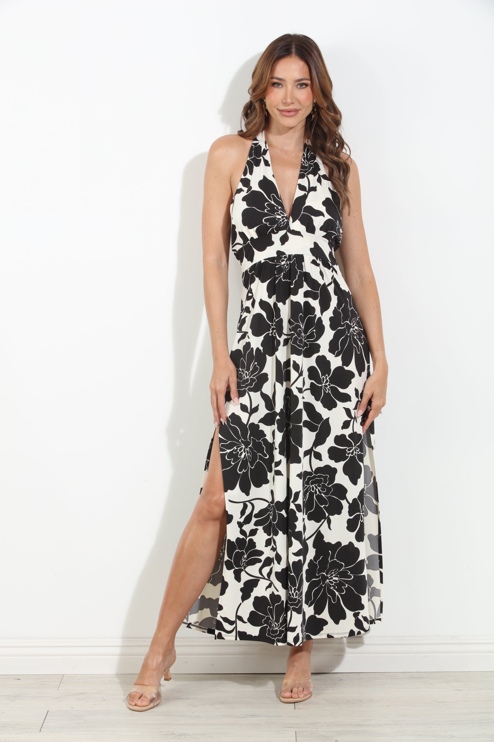 Eloise Stretch Halter Maxi-BEST SELLER