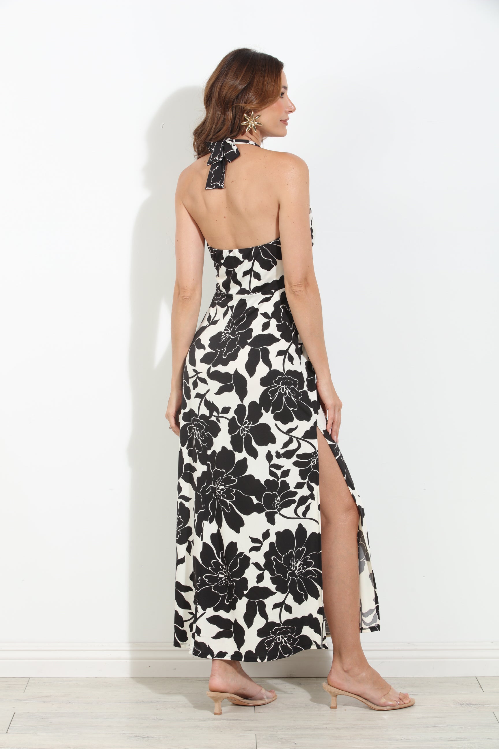 Eloise Stretch Halter Maxi-BEST SELLER