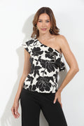 Eloise ITY Ruffle One-Shoulder Top