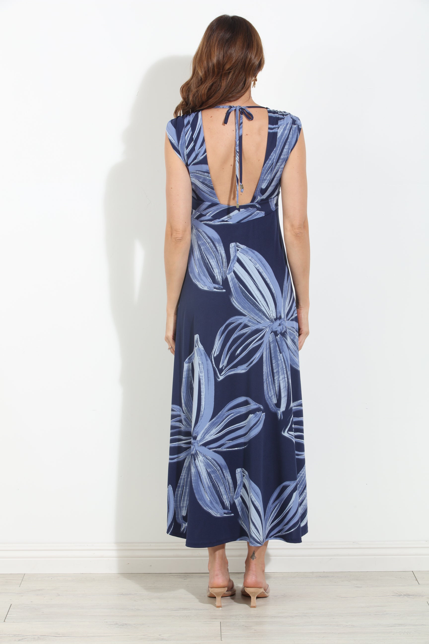 Isabella Stretch Deep V Maxi Dress - BEST SELLER