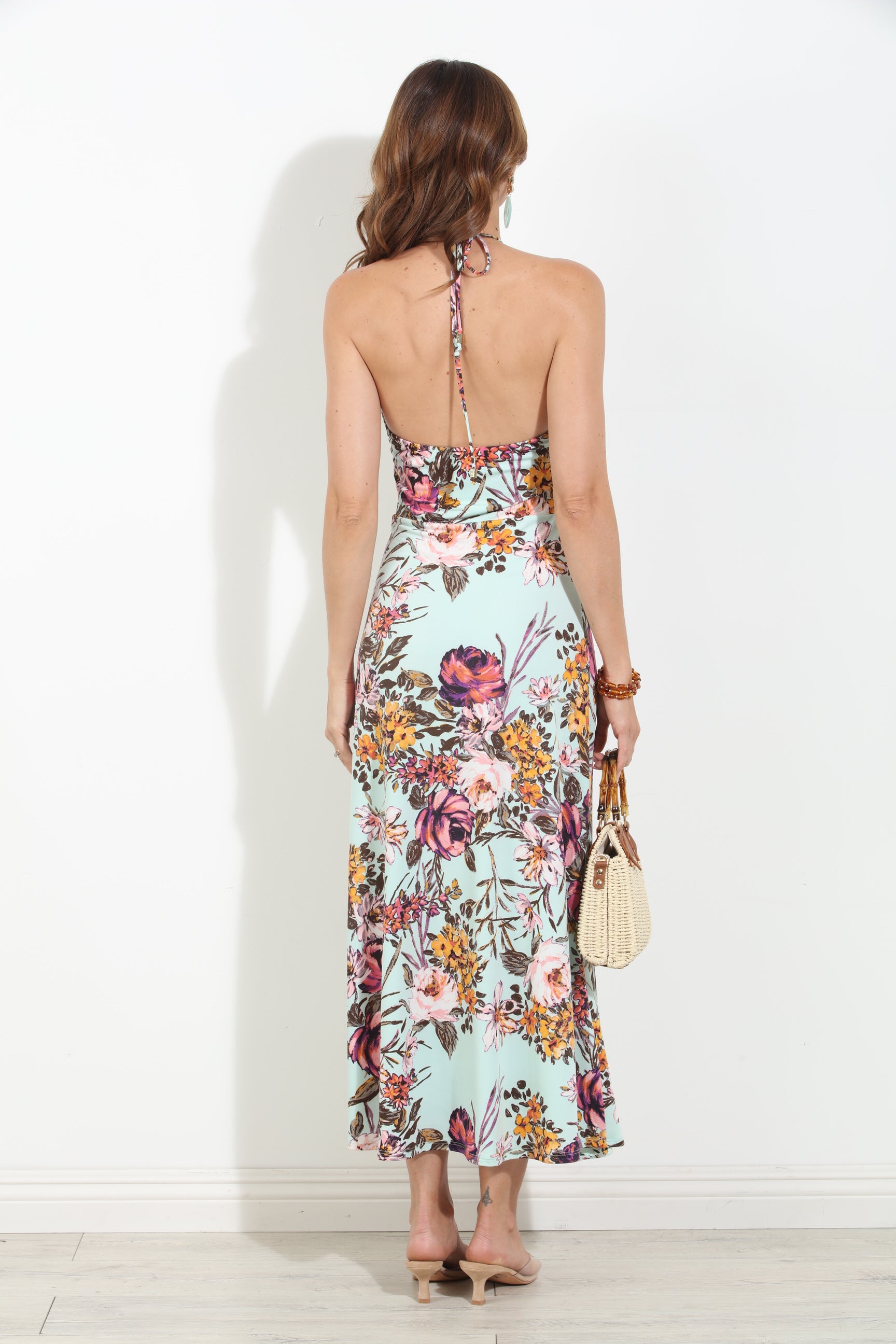 Mina Stretch Keyhole Maxi Dress- BEST SELLER