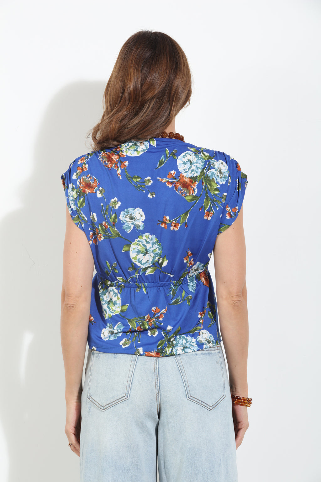 Marina Cross Front Peplum Top