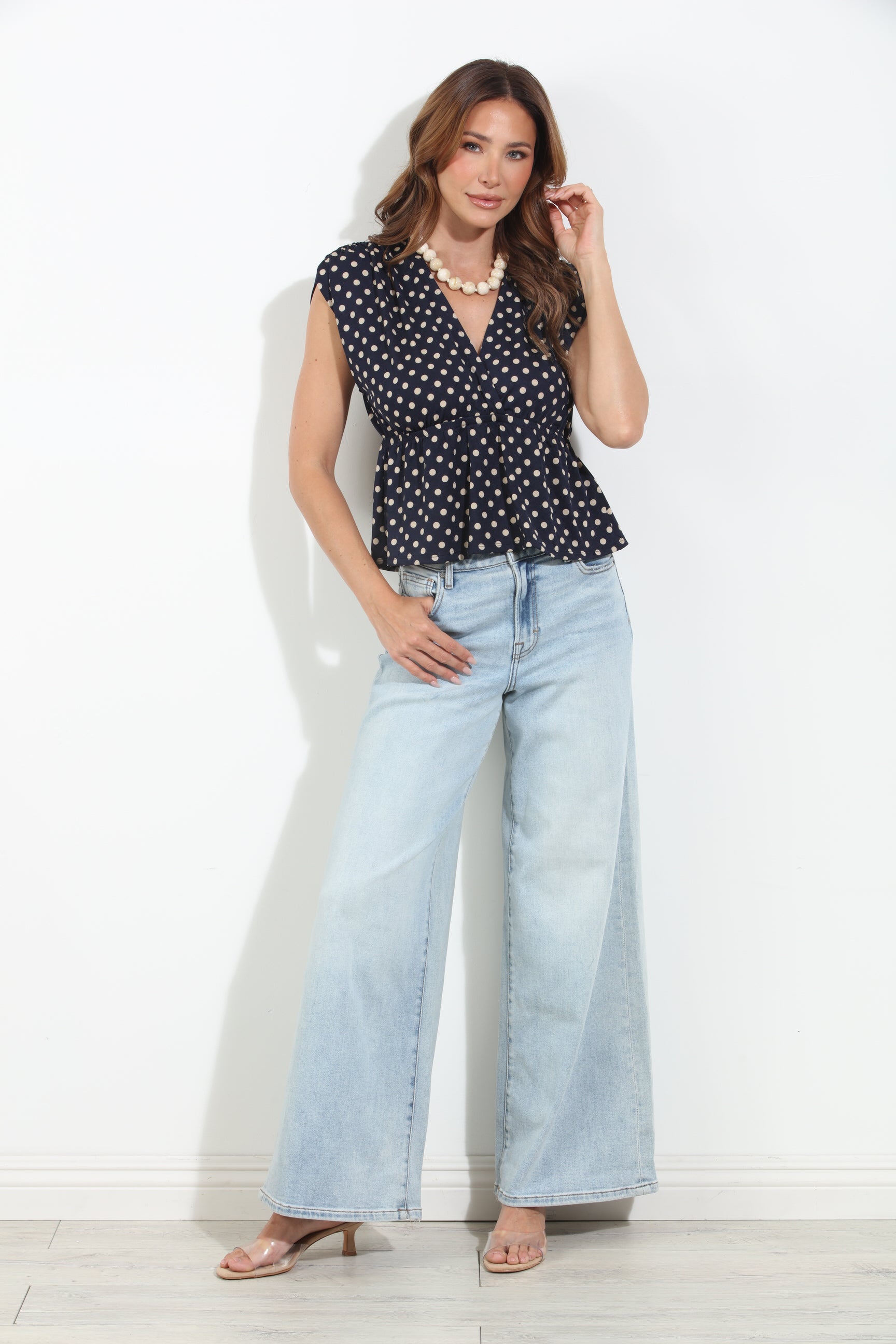 Archer Cross Front Peplum Top