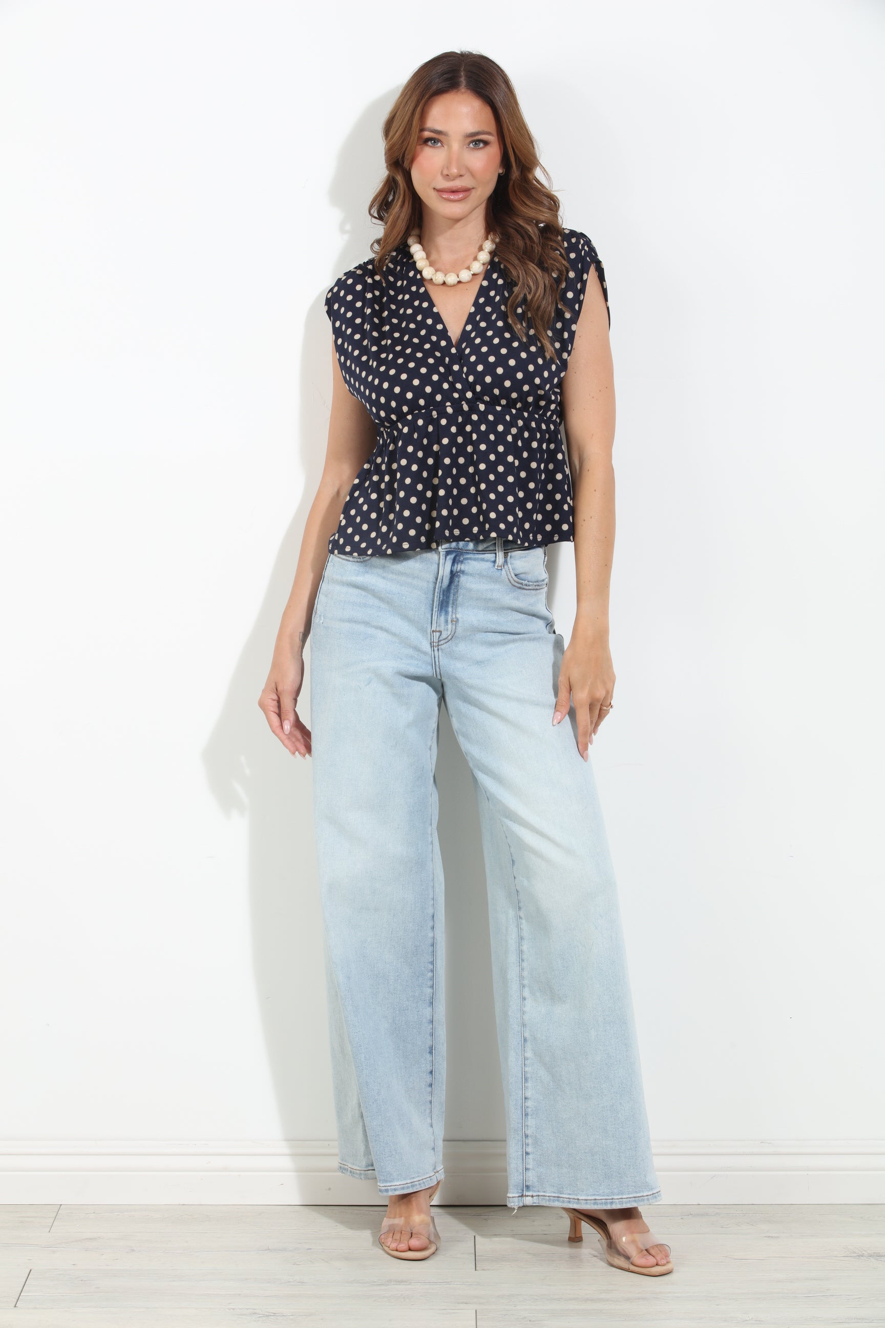 Archer Cross Front Peplum Top