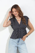 Archer Cross Front Peplum Top