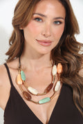 Coastal Mosaic Statement Necklace