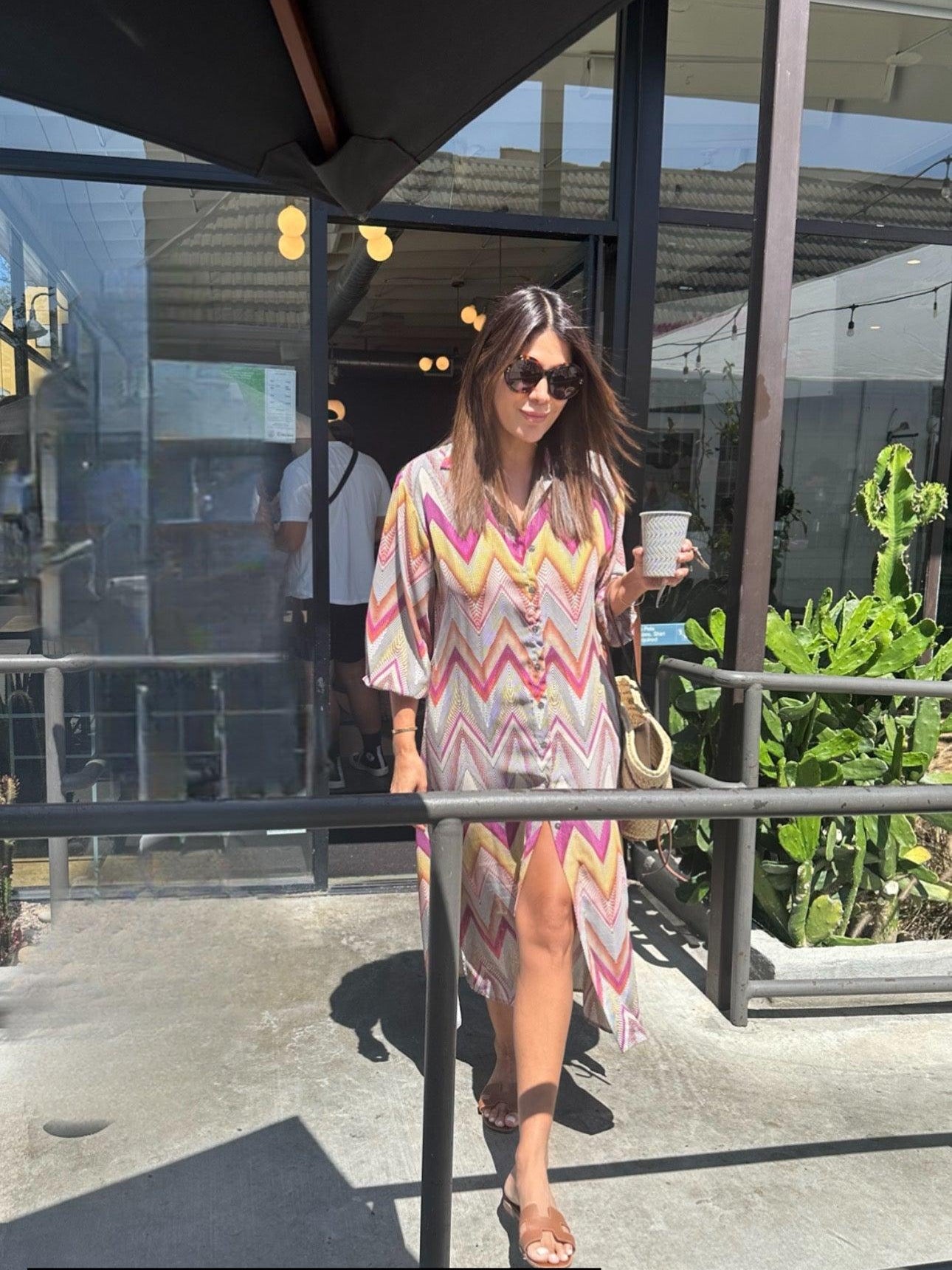 Luxe Button Down Shirt Dress-FINAL SALE