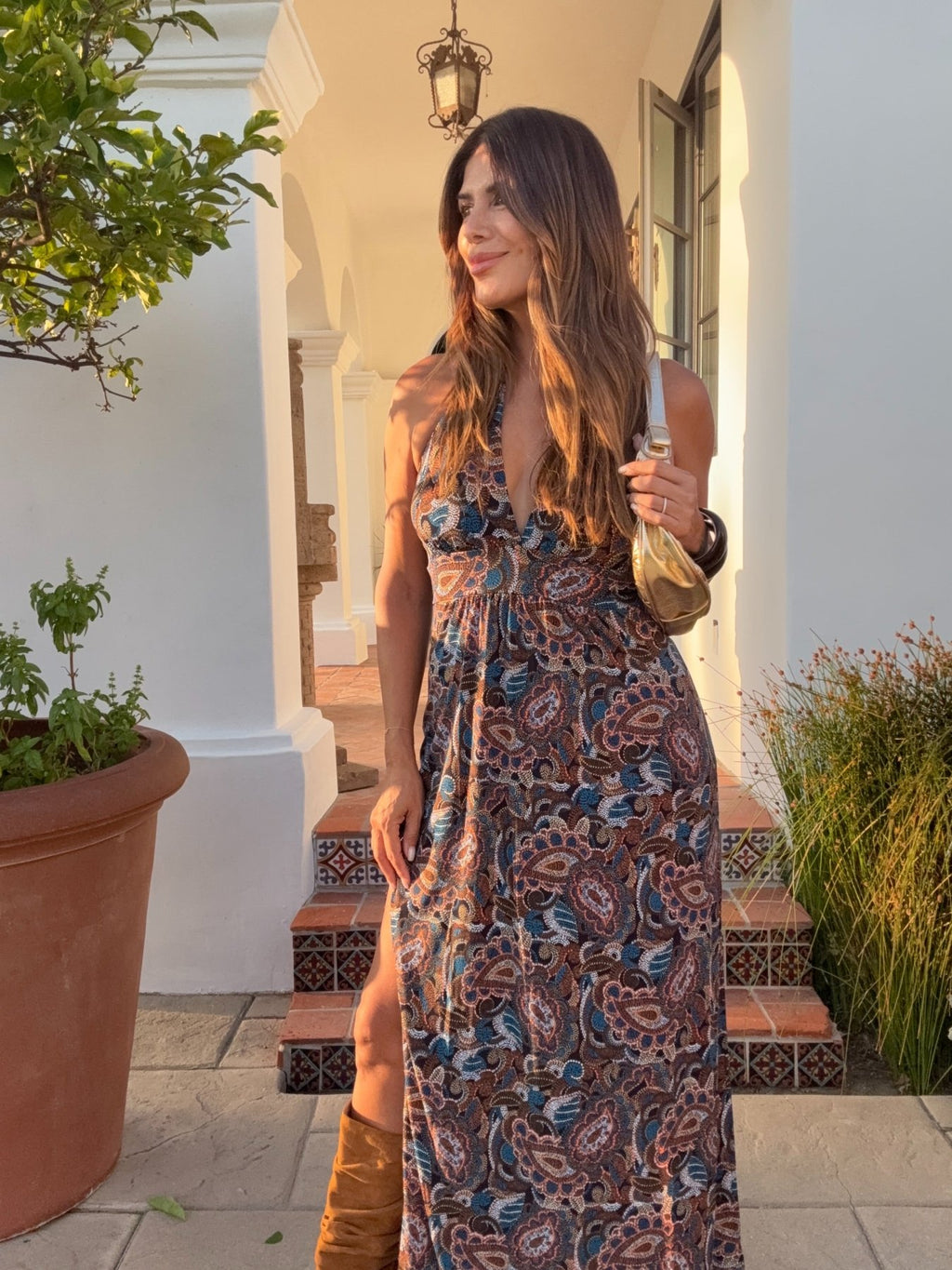 Indie Stretch Halter Maxi-BEST SELLER