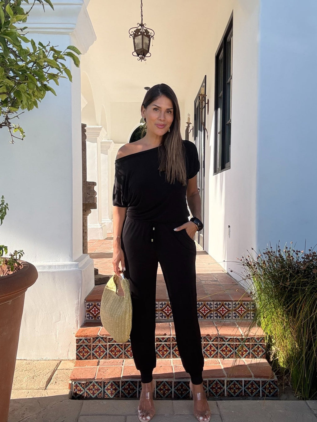 Black ITY Off The Shoulder Jumpsuit-BEST SELLER