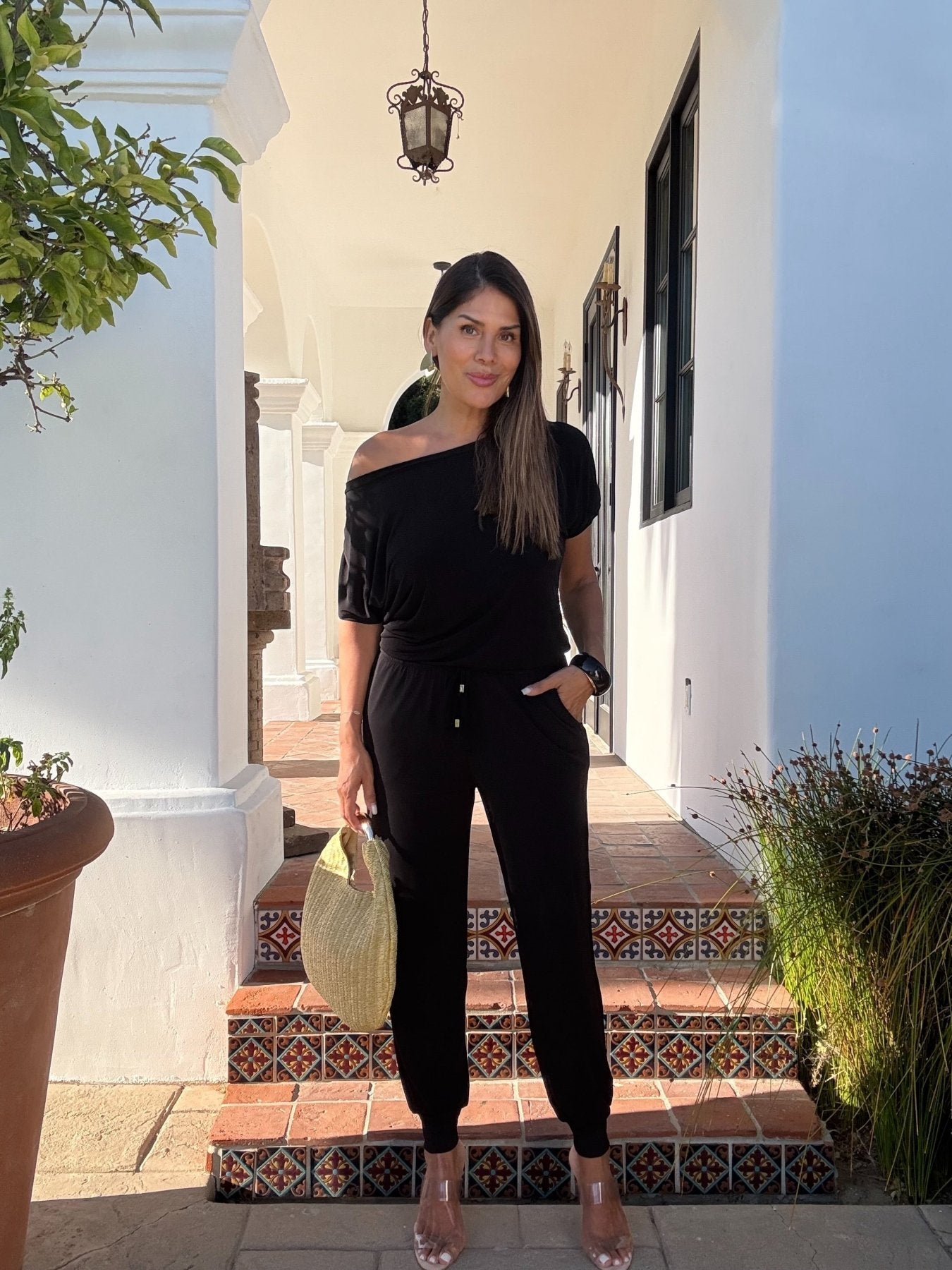 Black ITY Off The Shoulder Jumpsuit-BEST SELLER