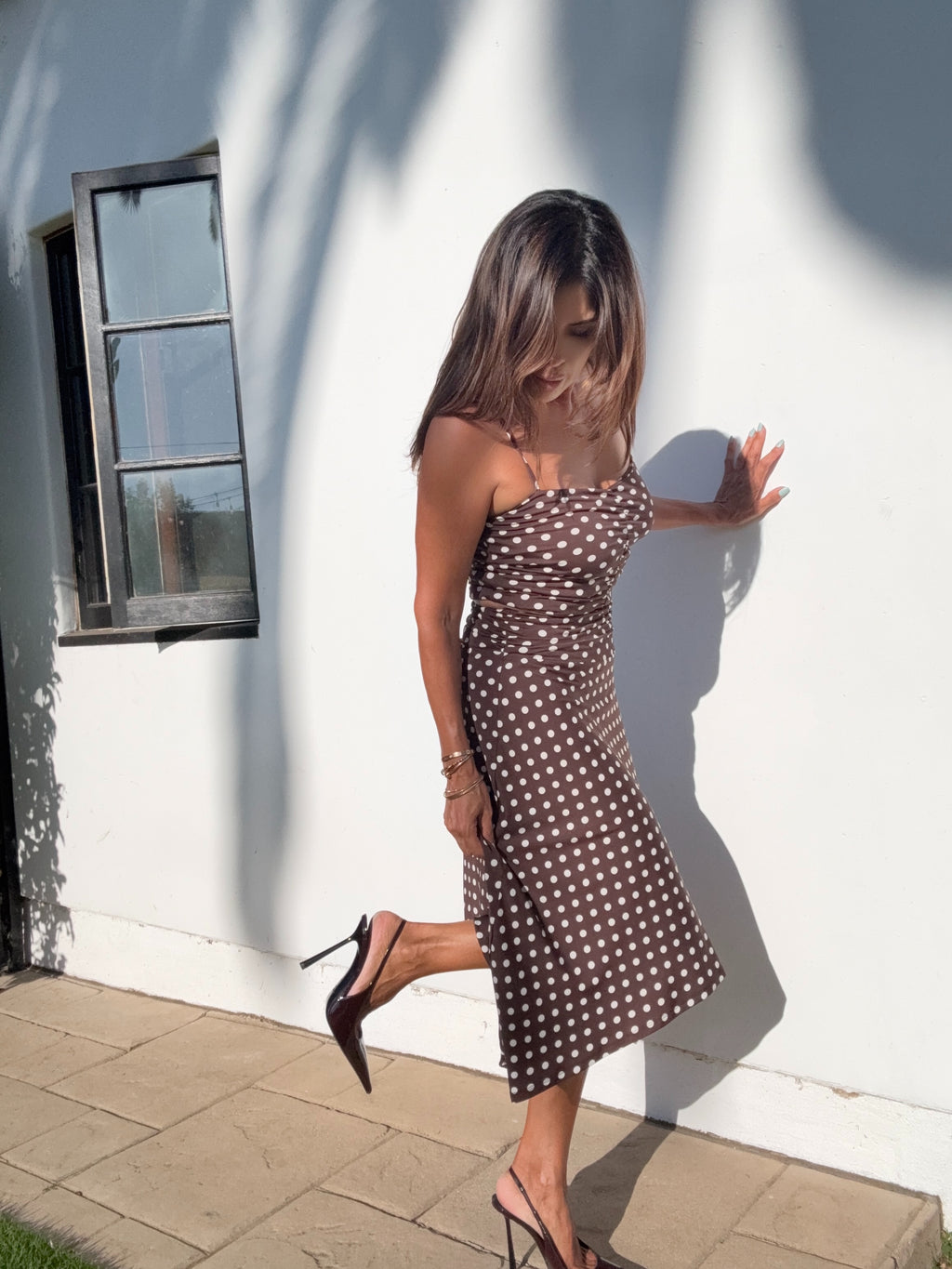 Charlie Bias Cut Midi Skirt