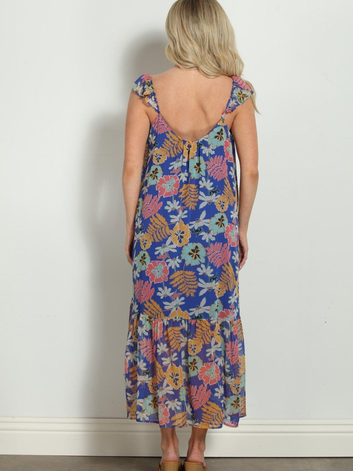 Brinley Chiffon Midi Tank Dress-FINAL SALE