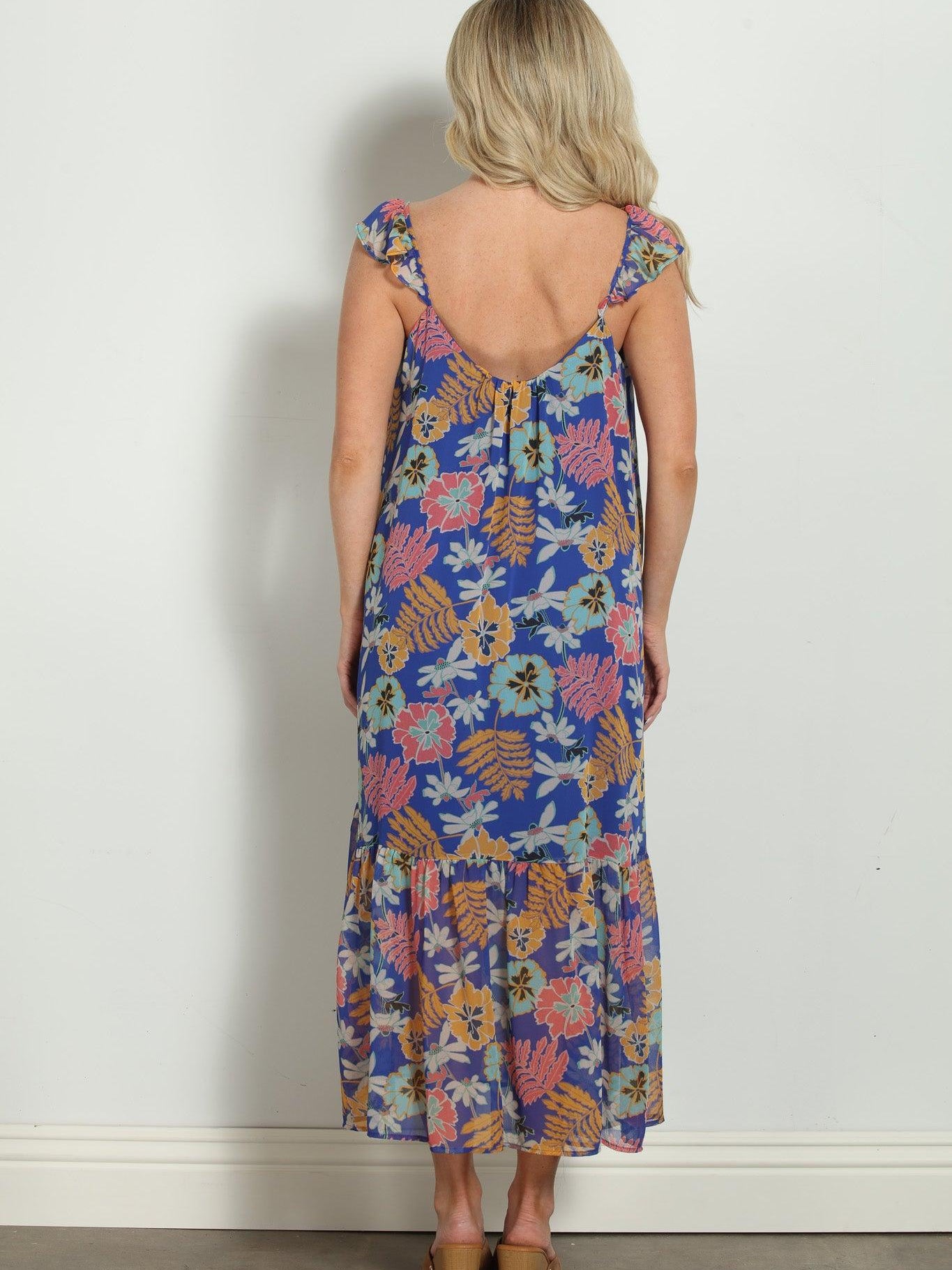 Brinley Chiffon Midi Tank Dress-FINAL SALE