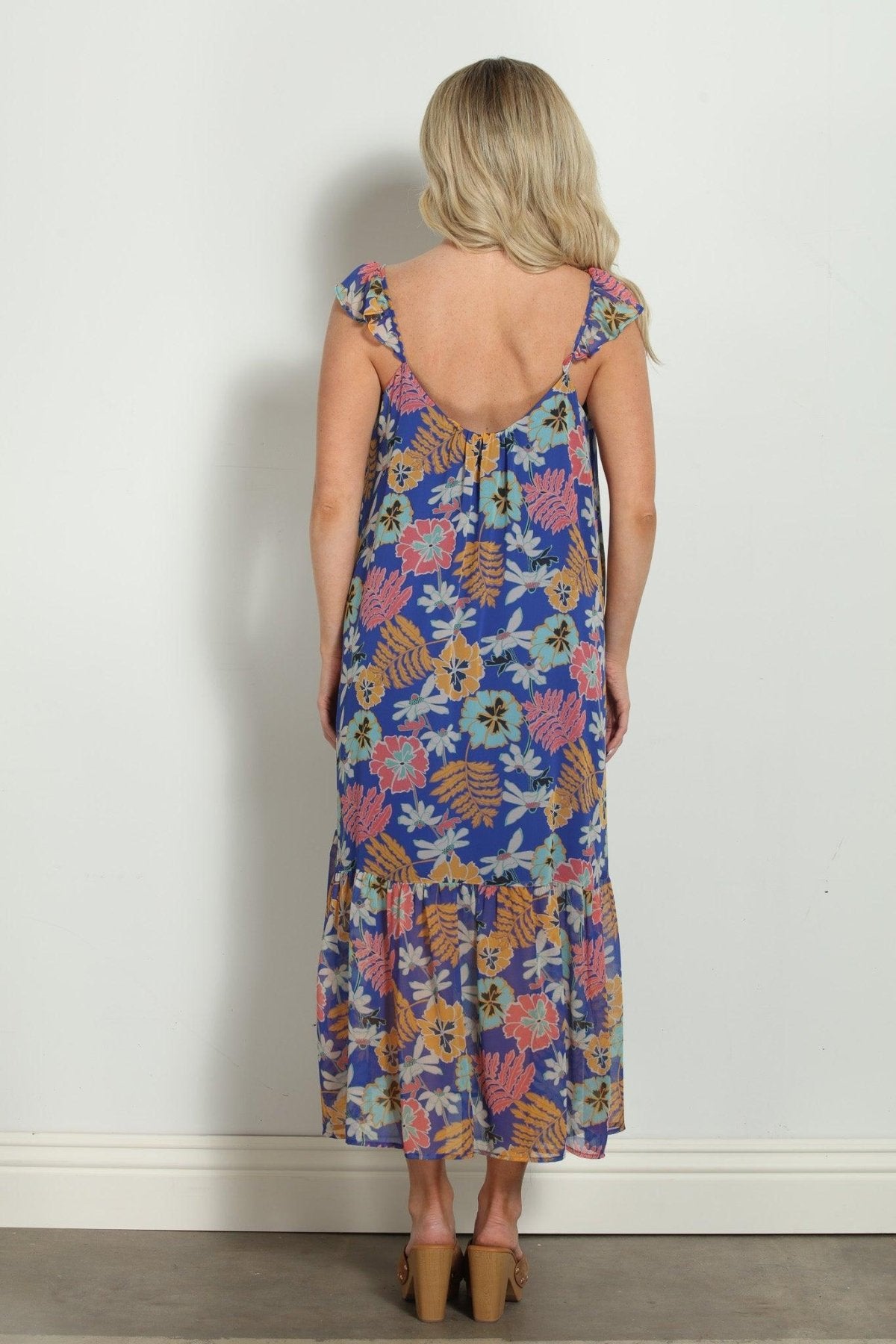 Brinley Chiffon Midi Tank Dress-FINAL SALE