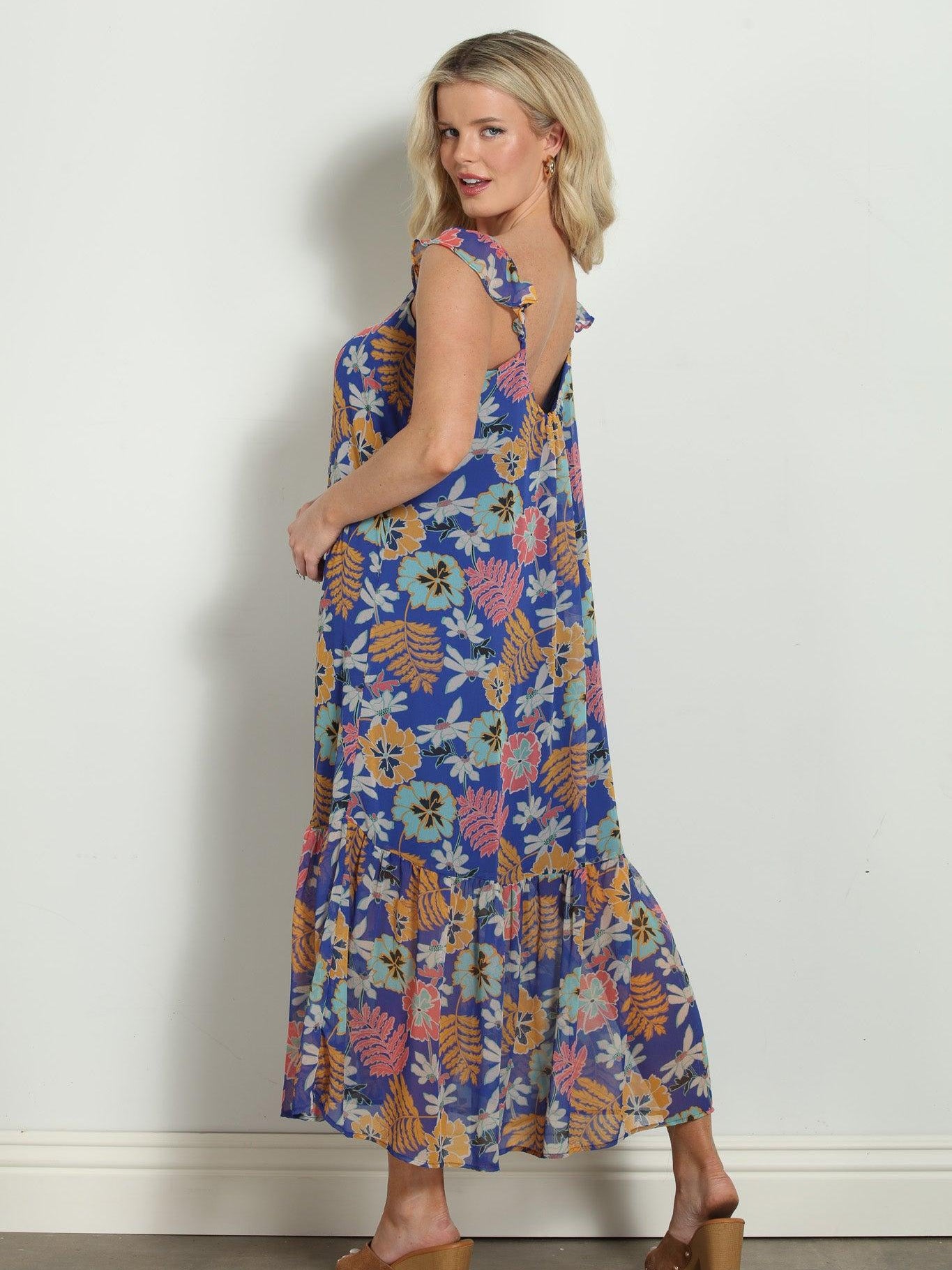 Brinley Chiffon Midi Tank Dress-FINAL SALE