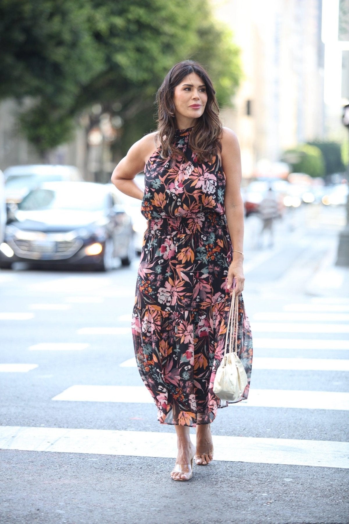 Alexia Chiffon Halter Maxi-FINAL SALE