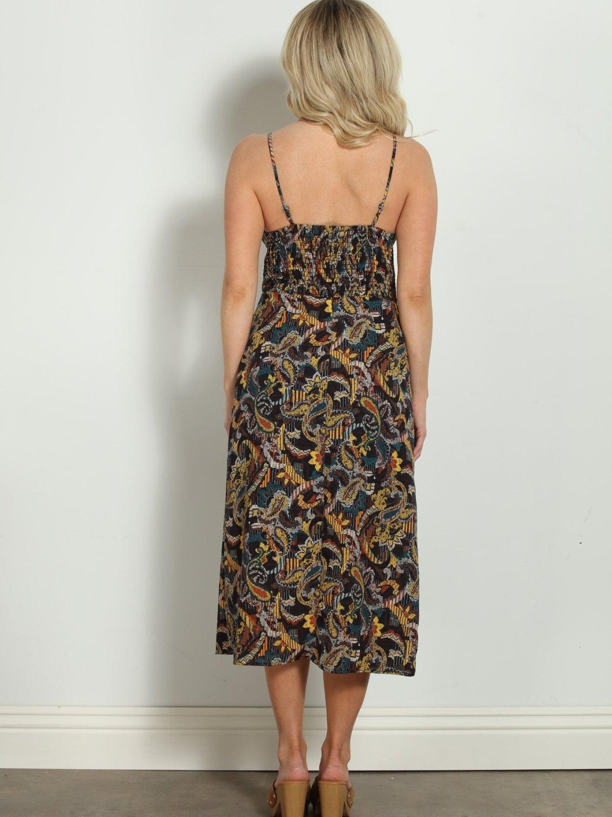 Bernice Button Down Midi Dress-FINAL SALE