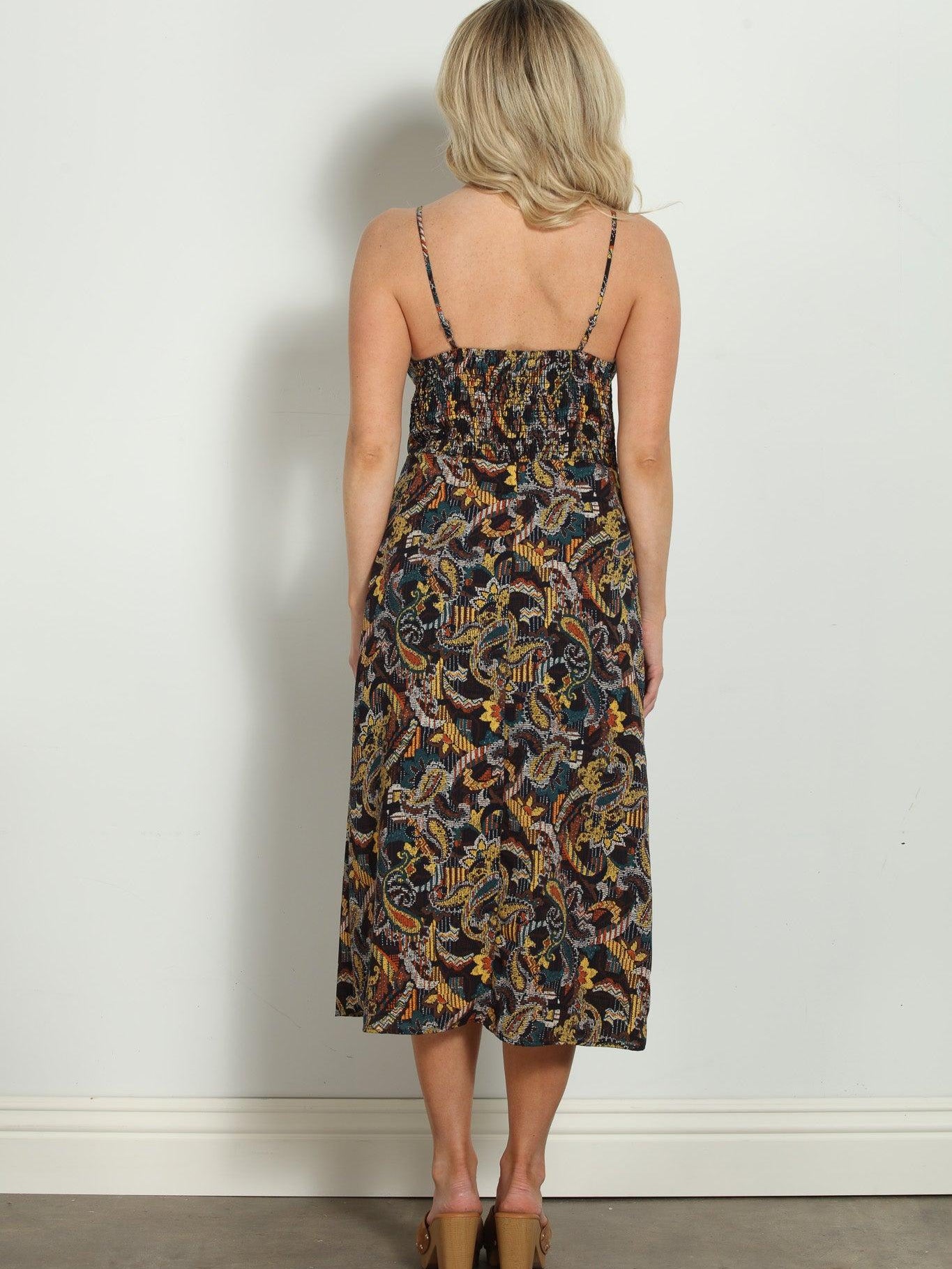 Bernice Button Down Midi Dress-FINAL SALE