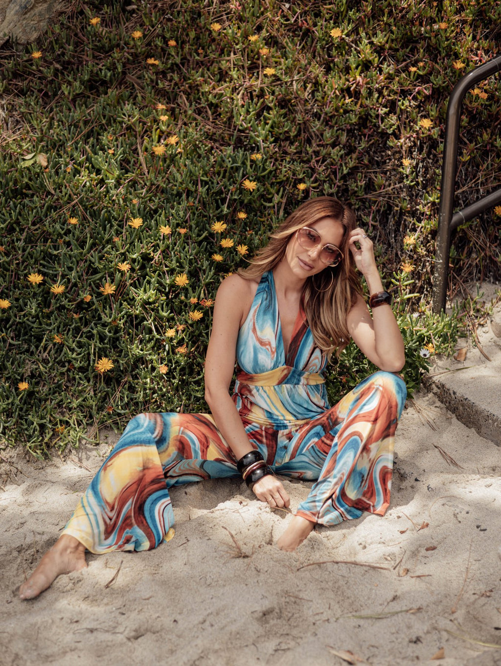 Sahara Deep V Halter Tank-FINAL SALE