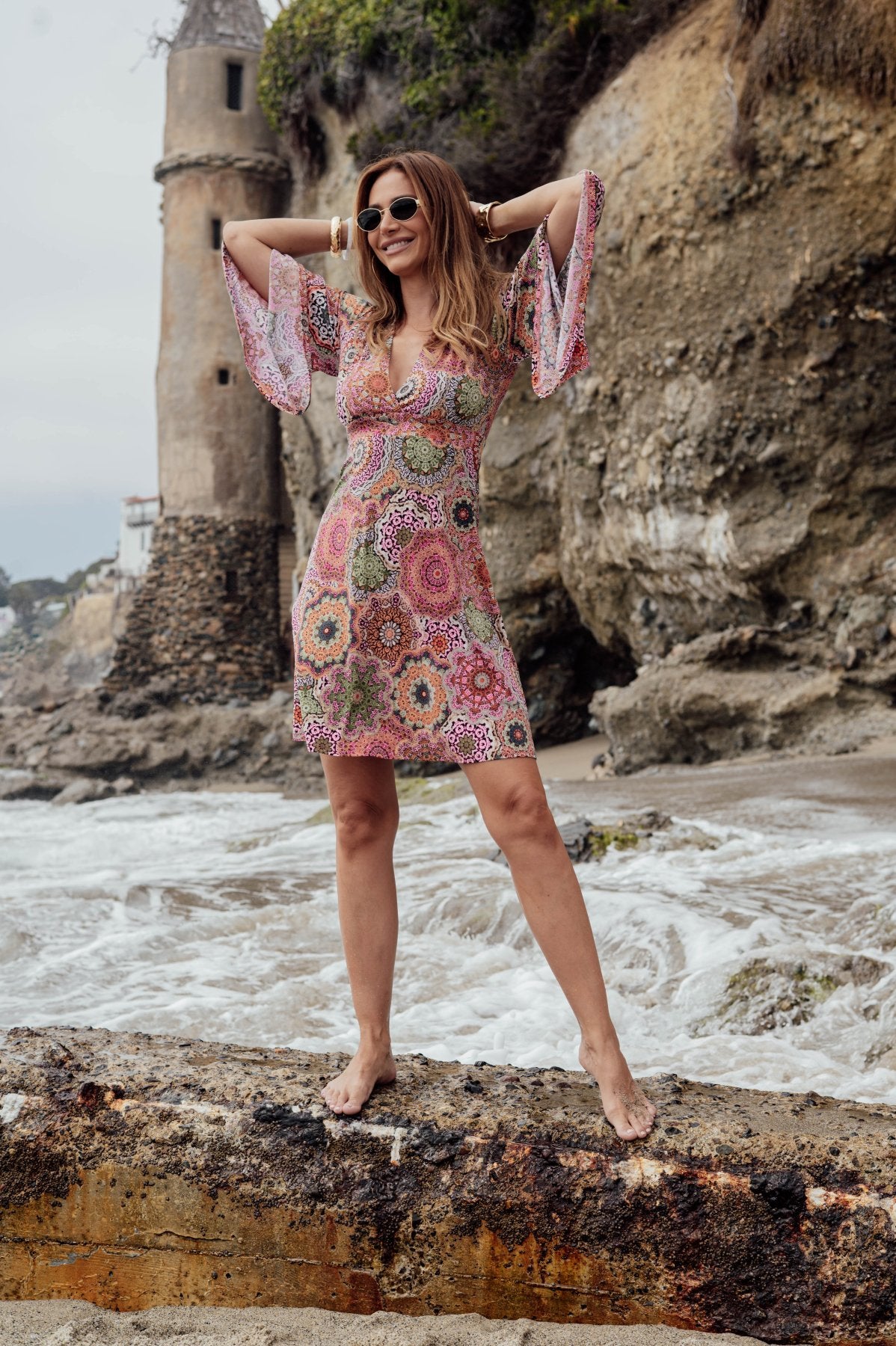 Ari Stretch Kimono Sleeve Dress-BEST SELLER