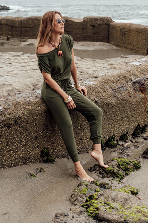 Army ITY Short Sleeve Jumpsuit-BEST SELLER