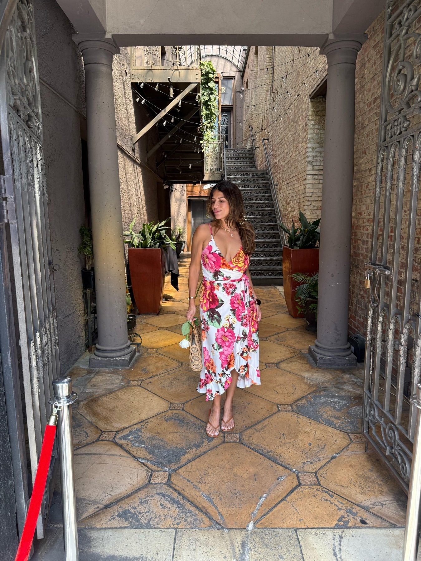 Vela Spaghetti Wrap Midi Dress-BEST SELLER