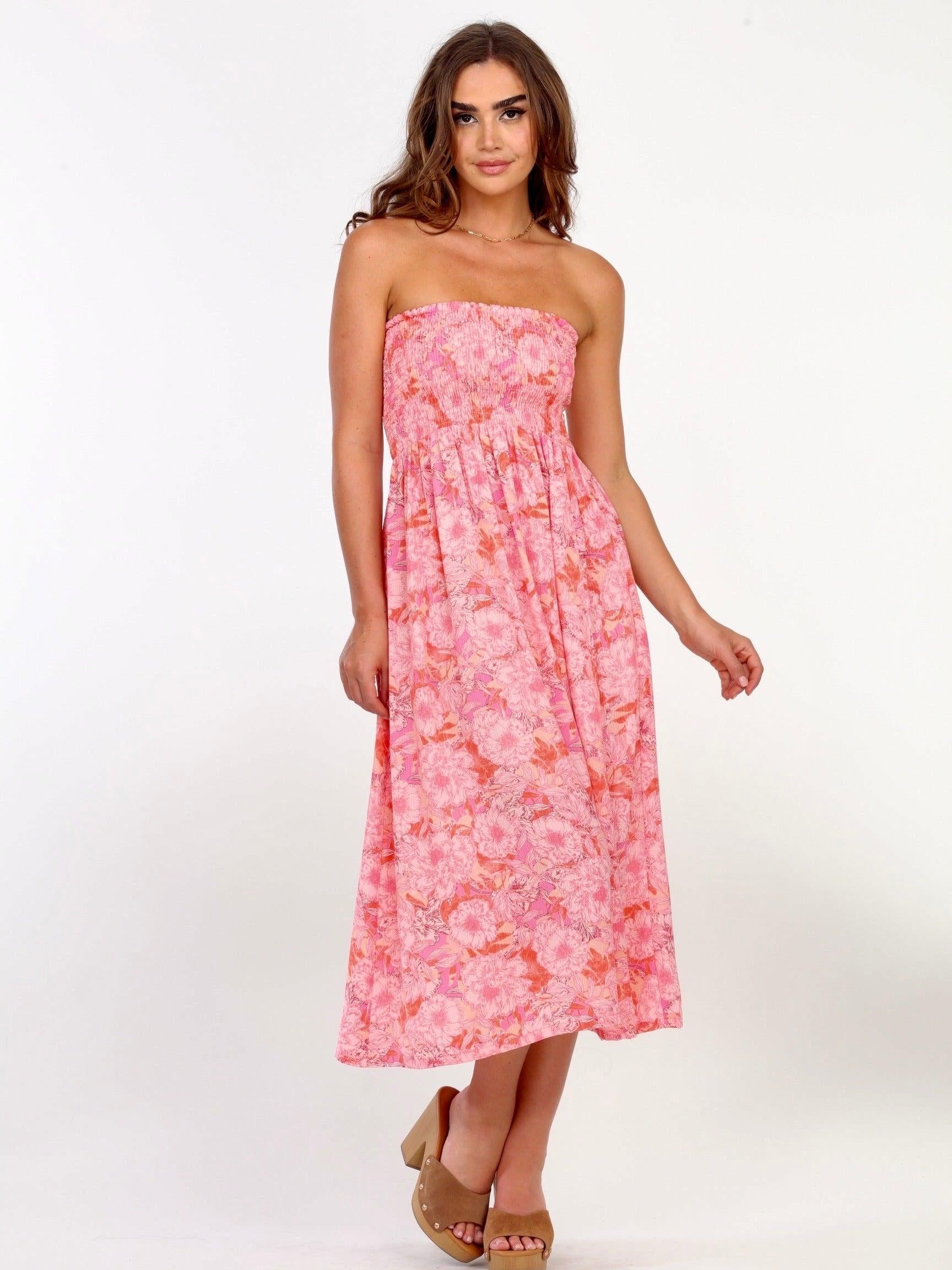 Nikolina Smocked Tube Midi Dress/Skirt- FINAL SALE