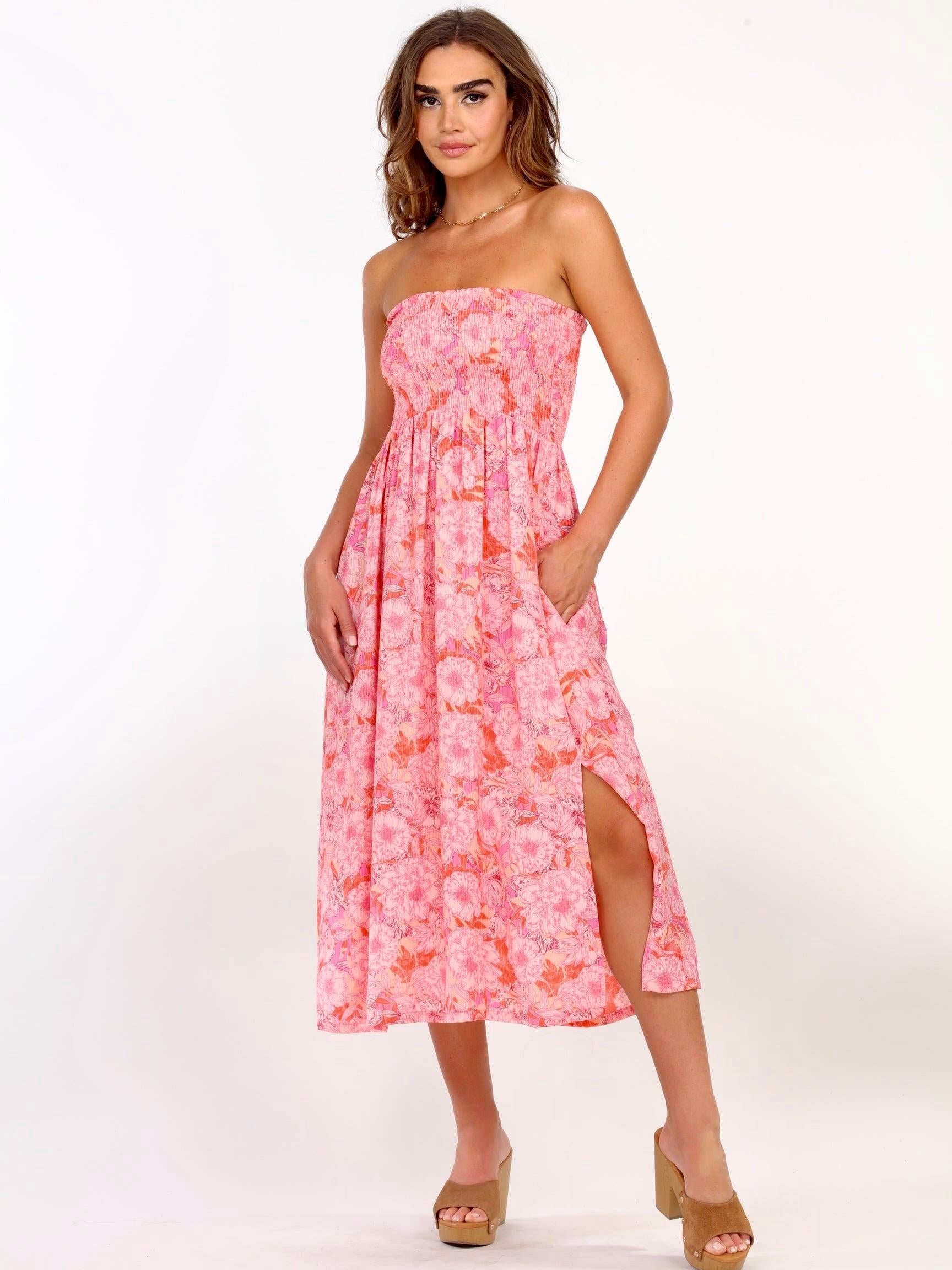 Nikolina Smocked Tube Midi Dress/Skirt- FINAL SALE
