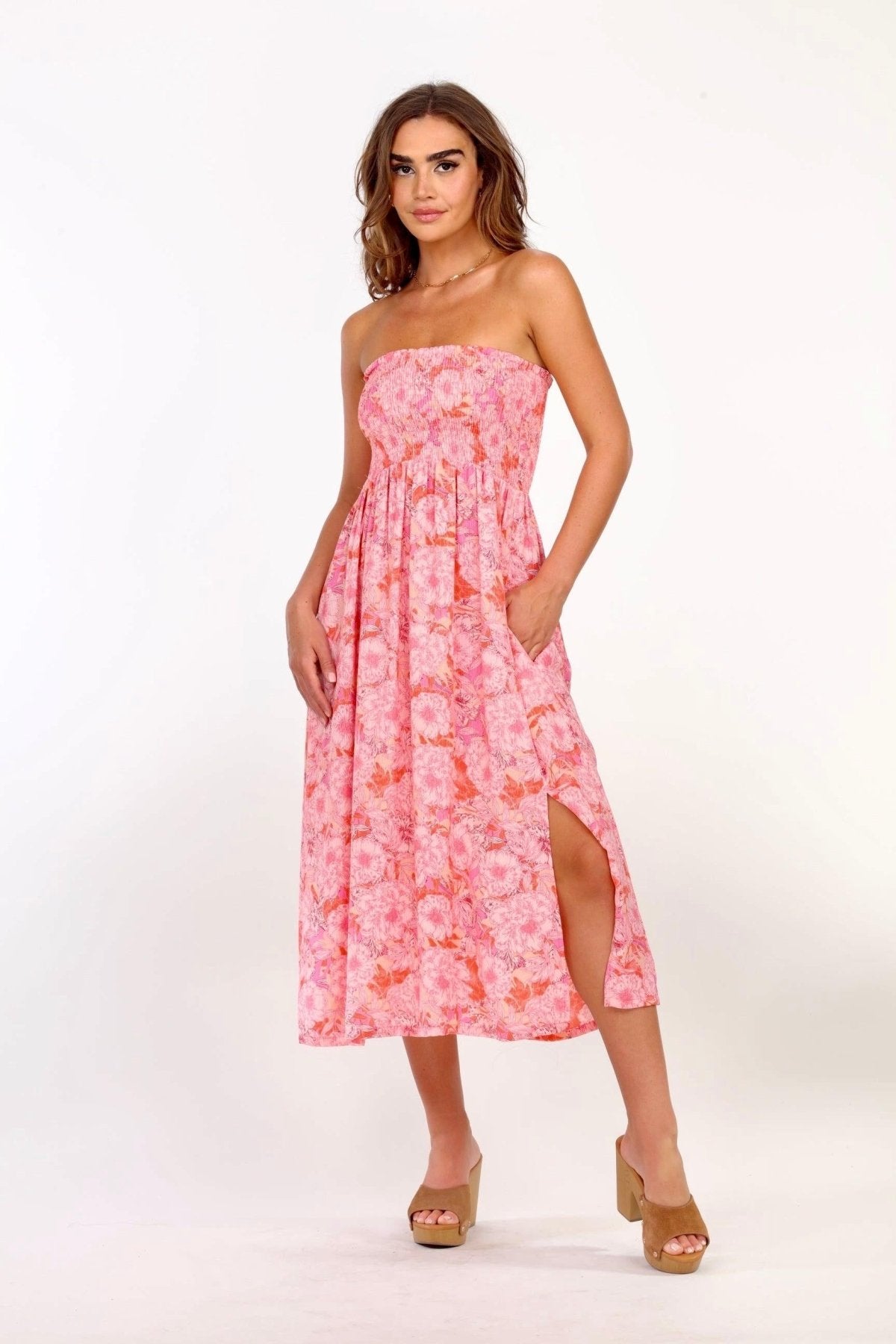 Nikolina Smocked Tube Midi Dress/Skirt- FINAL SALE