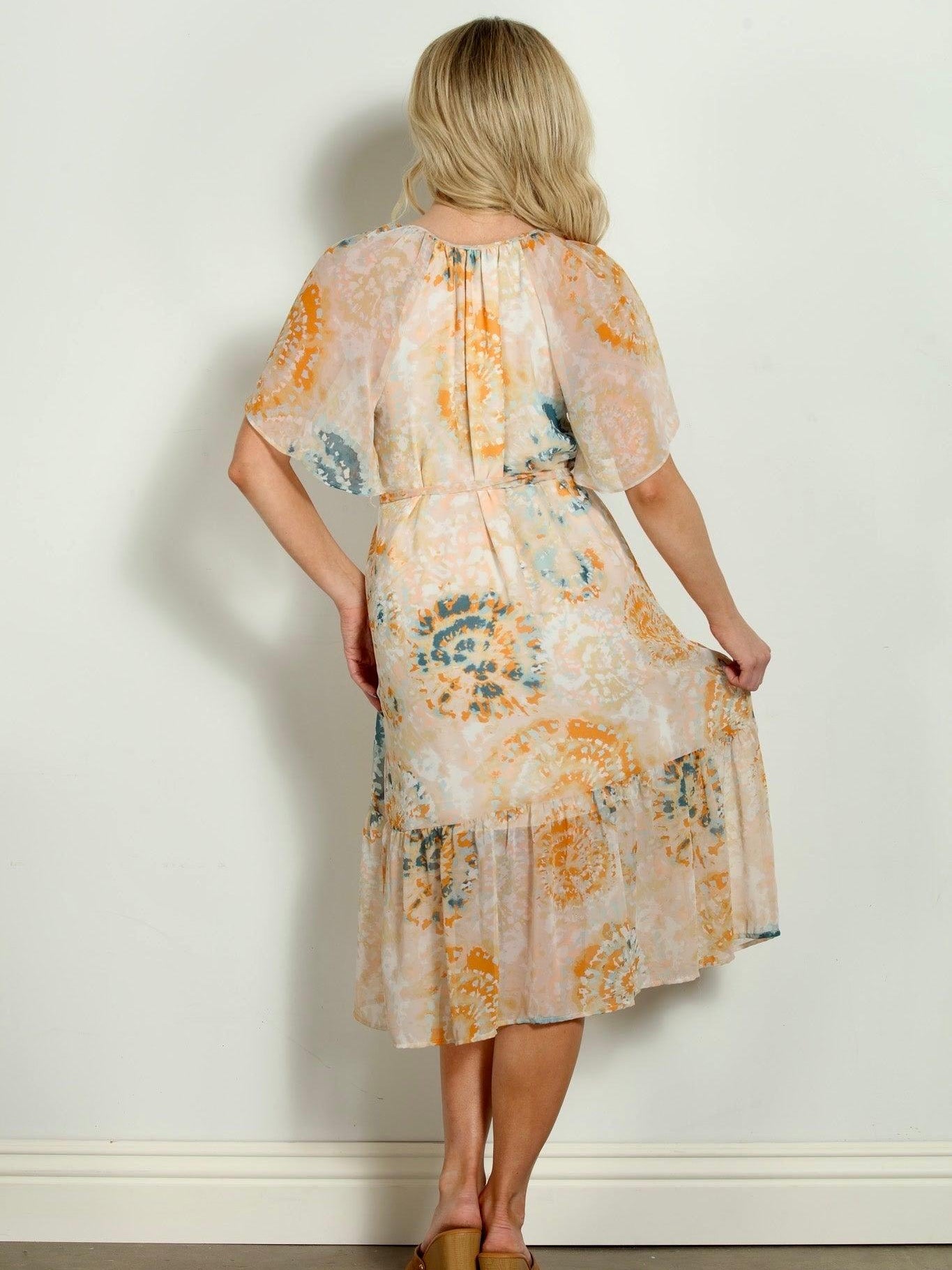 Jessia Bell Sleeve Dress-FINAL SALE