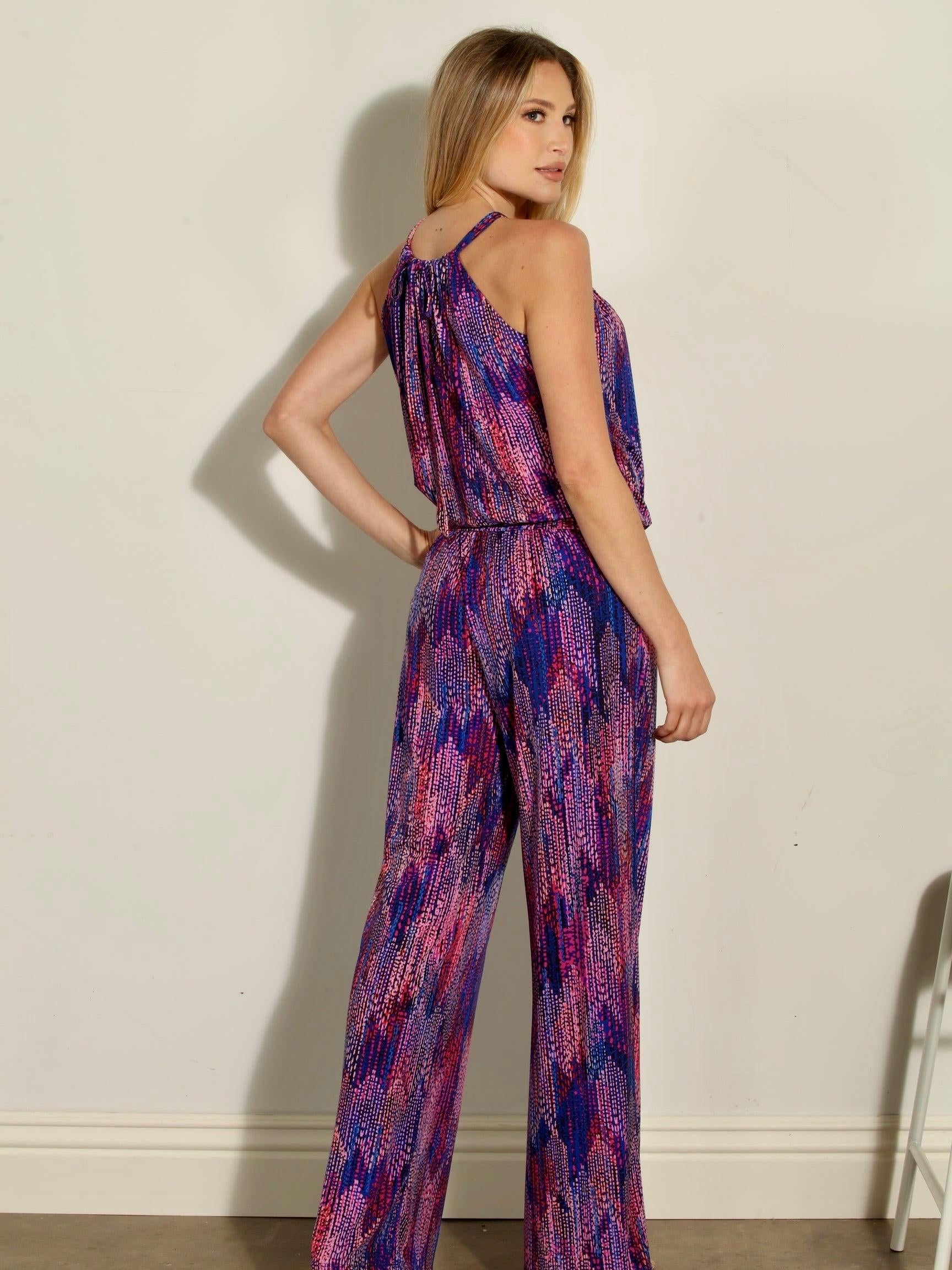 Juliard Stretch Halter Jumpsuit-FINAL SALE