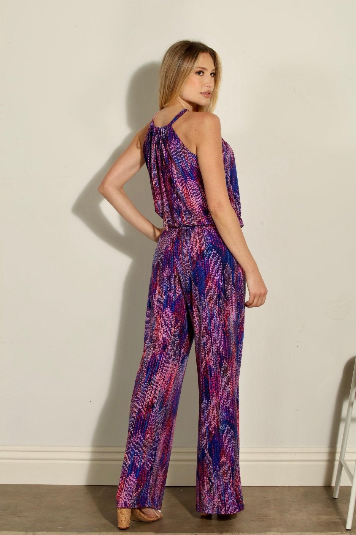 Juliard Stretch Halter Jumpsuit-FINAL SALE
