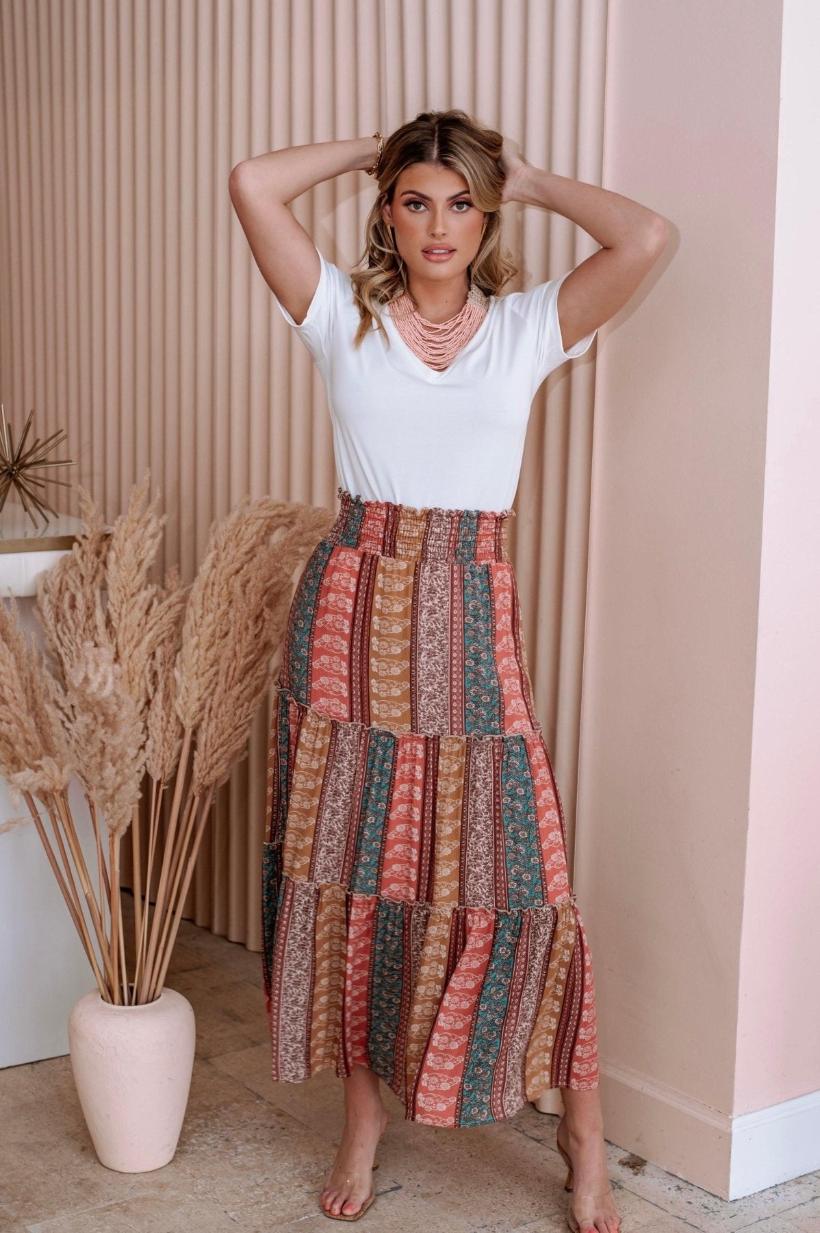 Madrid Boho Tiered Skirt-FINAL SALE