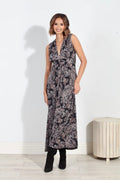 Delano Stretch V-Neck Maxi Dress-FINAL SALE