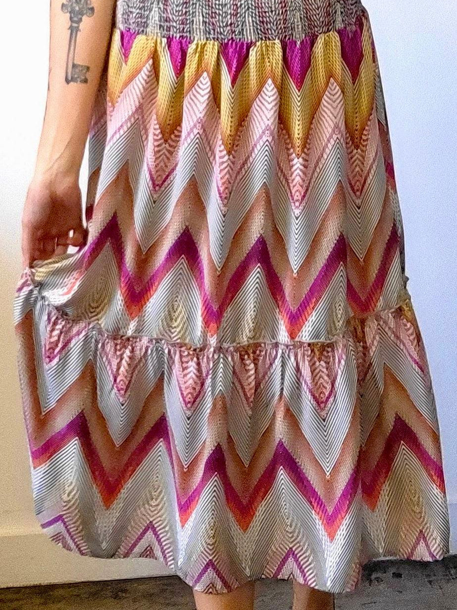 Luxe Smocked Midi Skirt-FINAL SALE