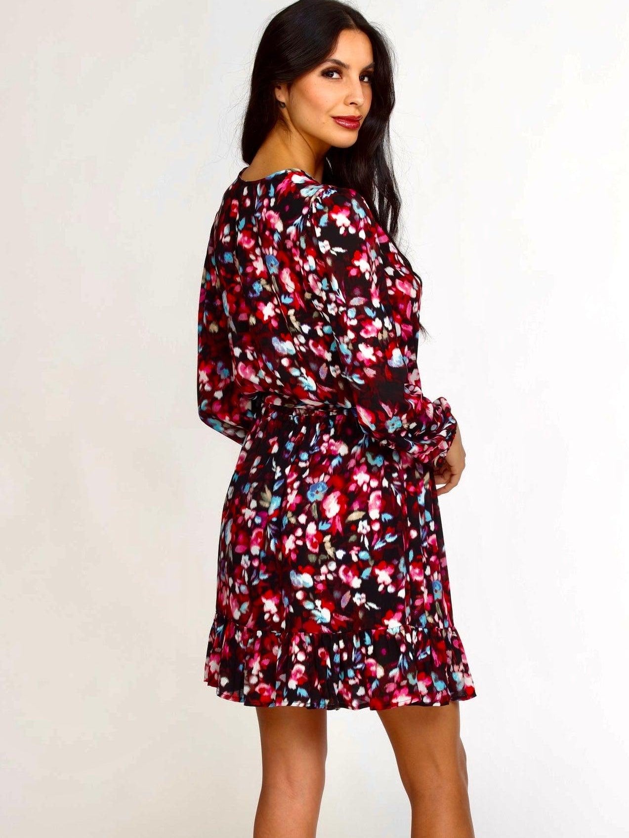 Bali Long Sleeve surplice Dress
