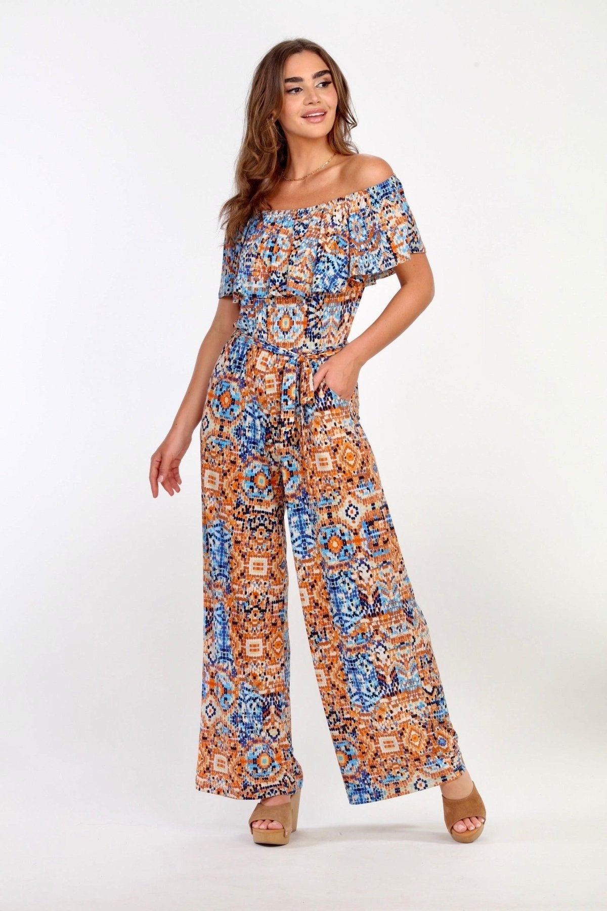 Detra Ruffle Tube Jumpsuit- FINAL SALE