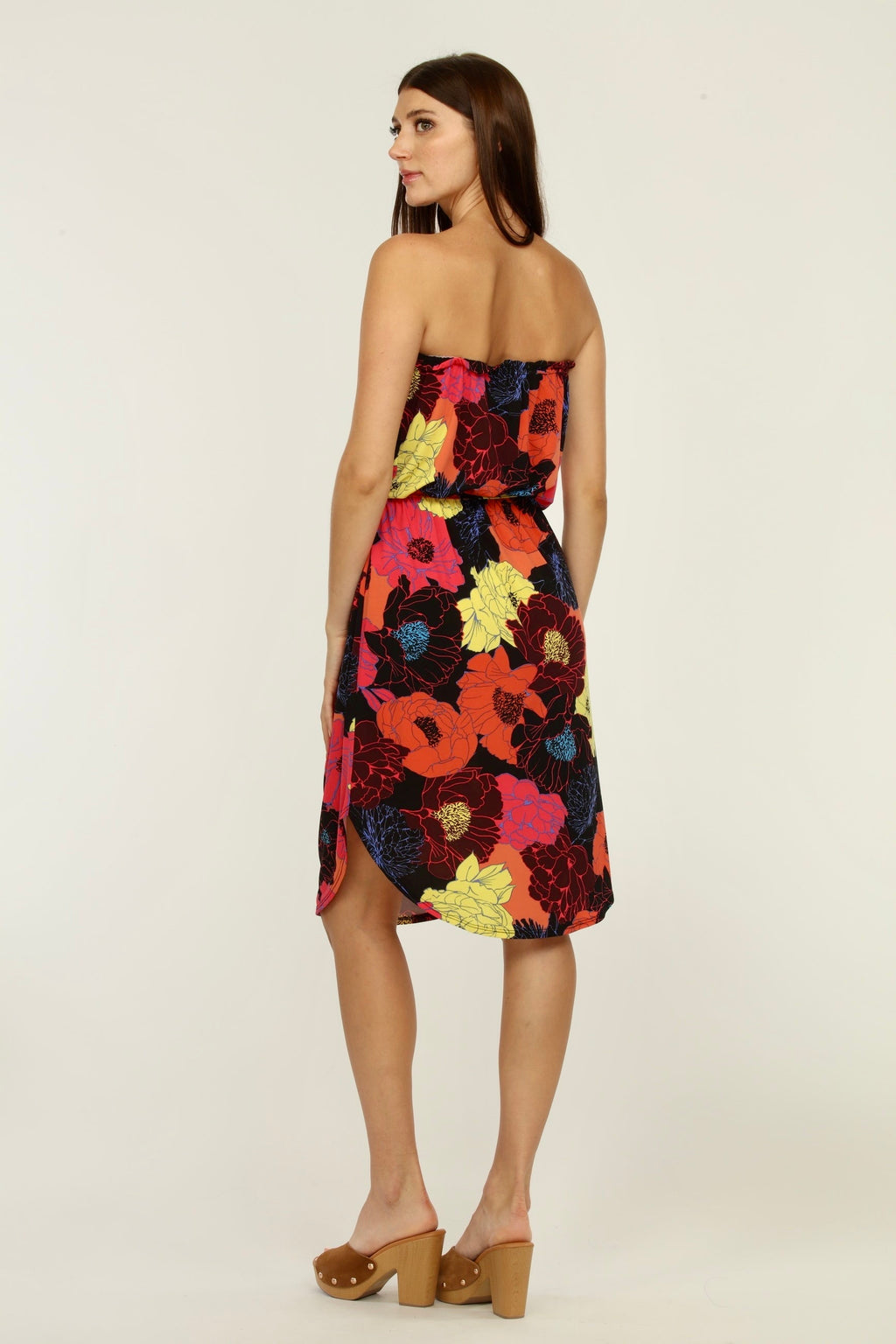 Cheri Stretch Tube Belted Dress-FINAL SALE