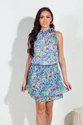 Rainey Chiffon Halter Dress-FINAL SALE