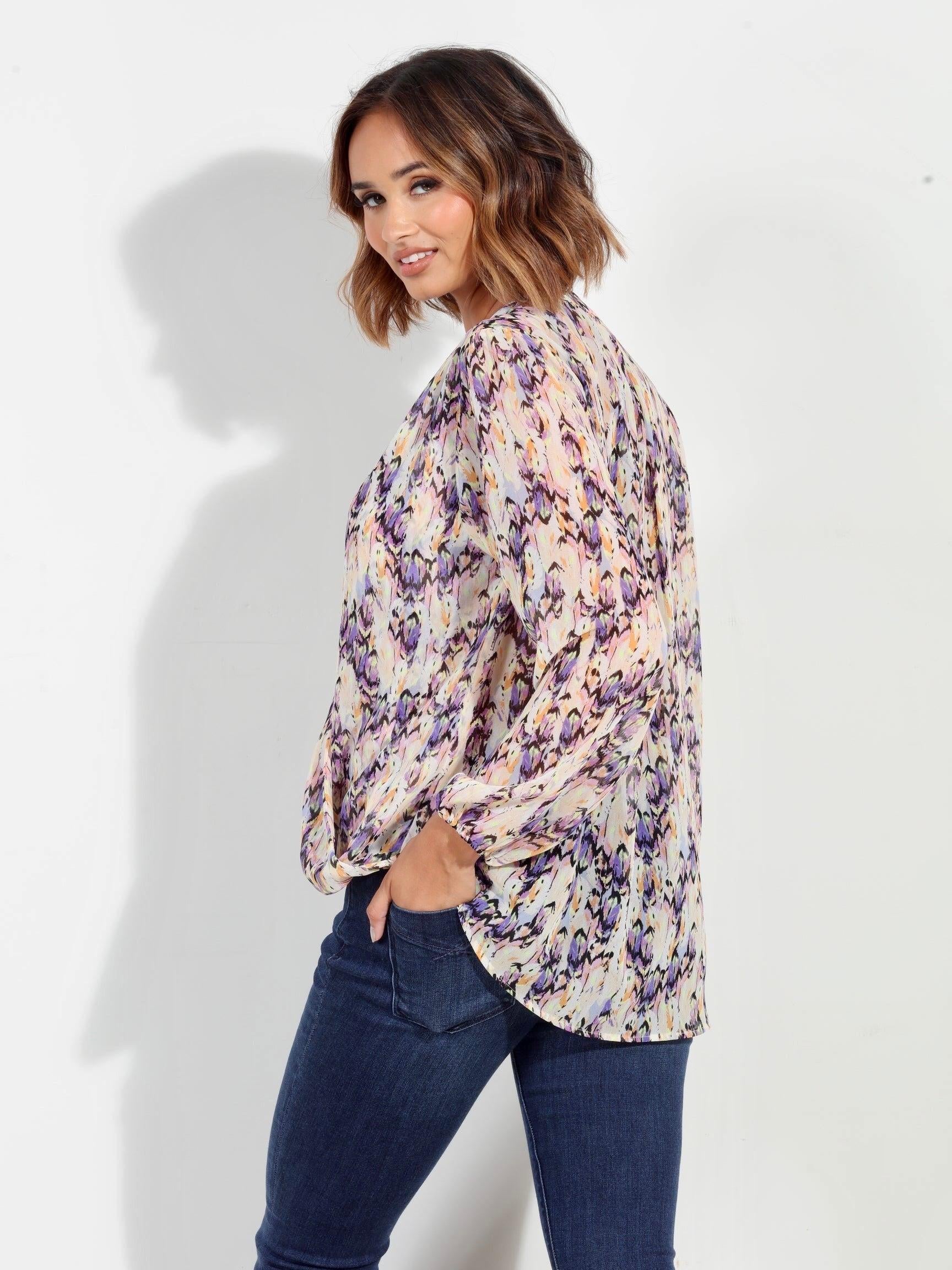 Addie Surplice Blouse-FINAL SALE