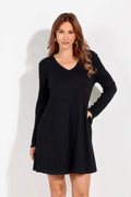 Black Cashmere Knit Dress