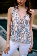 Panama Snake Dressy Tank-FINAL SALE