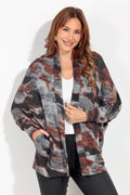 Dolman Hacci Knit Draped Cardigan-Sierra