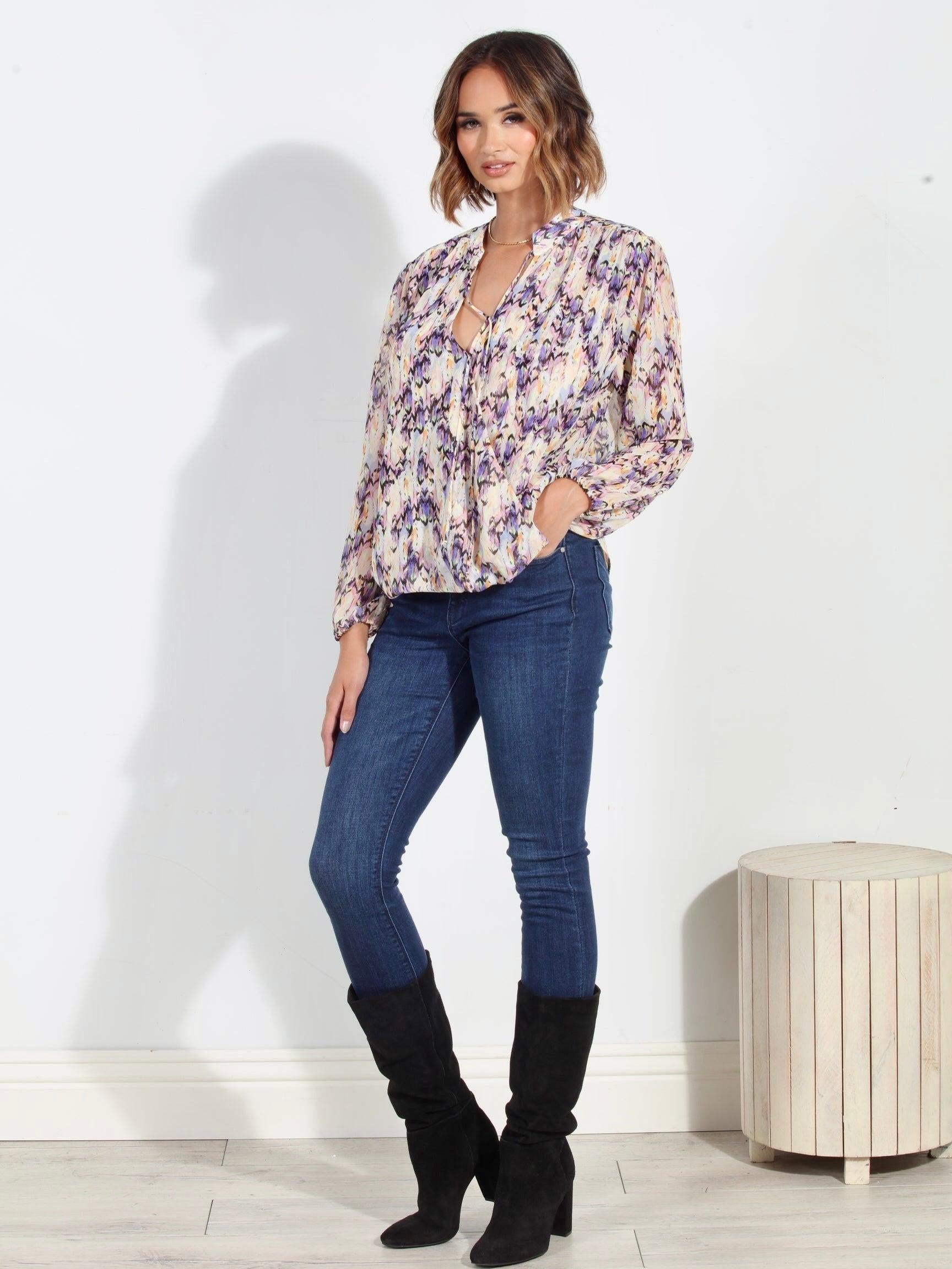 Addie Surplice Blouse-FINAL SALE